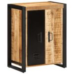 vidaXL Komoda 55x35x70 cm, surový mangový masív – Obrázok 4