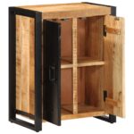 vidaXL Komoda 55x35x70 cm, surový mangový masív – Obrázok 5