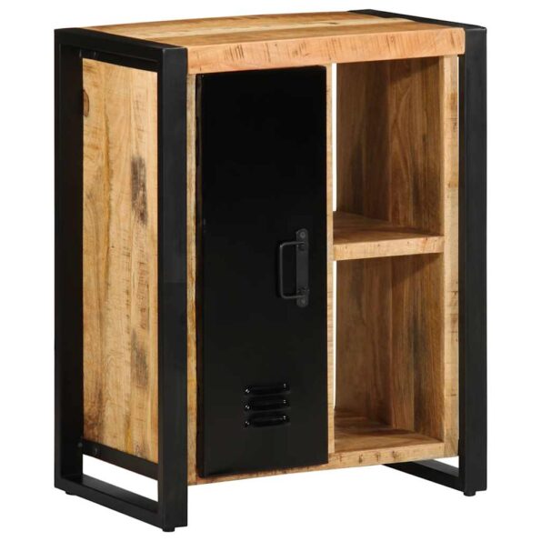 vidaXL Komoda 55x35x70 cm, surový mangový masív – Obrázok 4