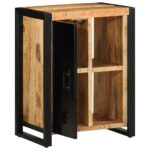 vidaXL Komoda 55x35x70 cm, surový mangový masív – Obrázok 5