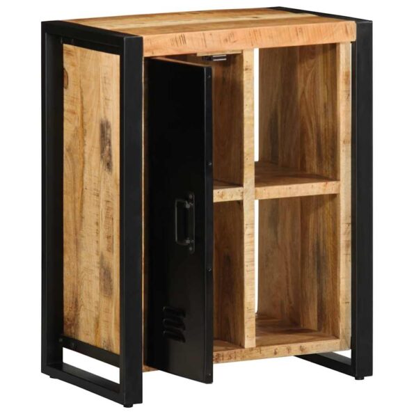 vidaXL Komoda 55x35x70 cm, surový mangový masív – Obrázok 5