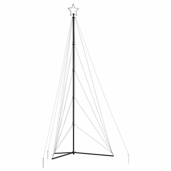 vidaXL Svetlo na vianočný stromček 615 LED farebné 404,5 cm – Obrázok 4