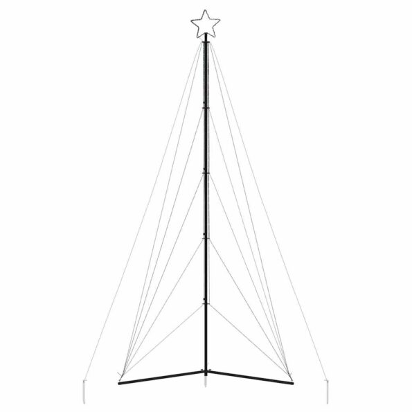 vidaXL Svetlo na vianočný stromček 615 LED farebné 404,5 cm – Obrázok 5
