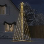 vidaXL Svetlo na vianočný stromček 570 LED teplá biele 399 cm – Obrázok 3