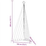 vidaXL Svetlo na vianočný stromček 570 LED teplá biele 399 cm – Obrázok 11