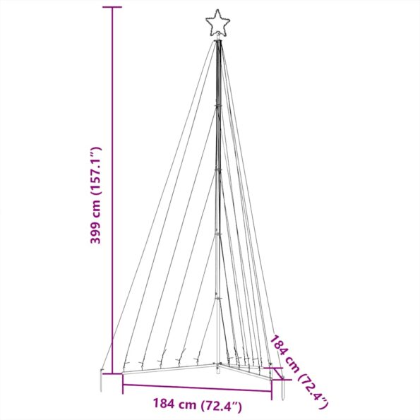 VXL8721158394446_g_en_hd_9.jpg vidaXL Svetlo na vianočný stromček 570 LED teplá biele 399 cm – Obrázok 11