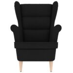 vidaXL Kreslo čierne 74x84x100 cm látka – Obrázok 4