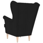 vidaXL Kreslo čierne 74x84x100 cm látka – Obrázok 6