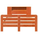 vidaXL Posteľ s matracom voskovo hnedá 140x200 cm masívna borovica – Obrázok 4