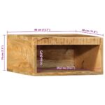 vidaXL Nástenné TV skrinky 2 ks mangovníkový surový masív – Obrázok 11