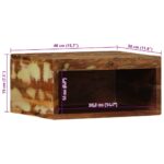 vidaXL Nástenné TV skrinky 2 ks masívne recyklované drevo – Obrázok 11