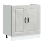 vidaXL Drezová základná skrinka Kalmar betónovo sivé 80x46x81,5 cm – Obrázok 2