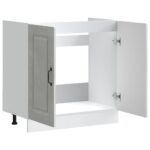 vidaXL Drezová základná skrinka Kalmar betónovo sivé 80x46x81,5 cm – Obrázok 5