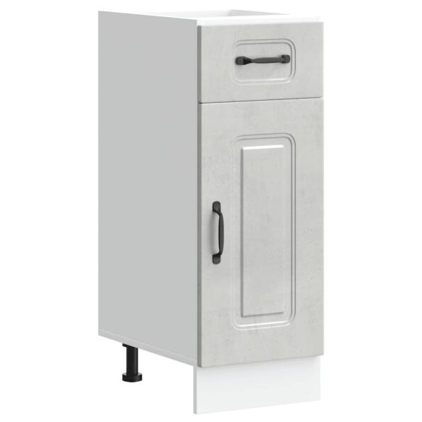 vidaXL Kuchynská spodná skrinka Kalmar, betónovo sivé kompozitné drevo – Obrázok 2