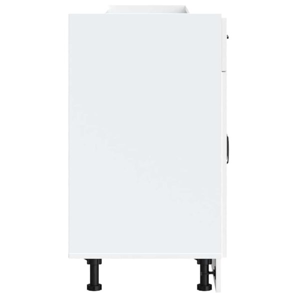 vidaXL Kuchynská spodná skrinka Kalmar, biela, kompozitné drevo – Obrázok 6