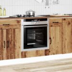 vidaXL Skrinka na rúru Kalmar, staré drevo, kompozitné drevo – Obrázok 3