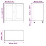 vidaXL Drezová základná skrinka Porto tmavý dub 80x46x81,5 cm – Obrázok 11