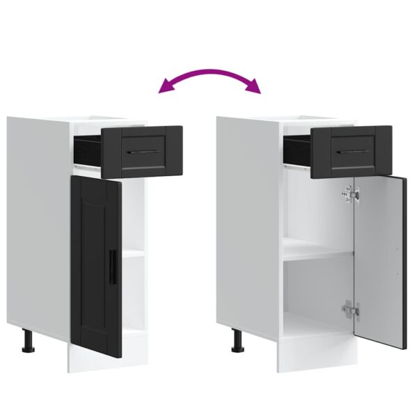 vidaXL Kuchynská spodná skrinka Porto, čierna, kompozitné drevo – Obrázok 9