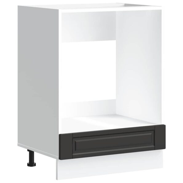 vidaXL Skrinka na rúru Porto, čierna, kompozitné drevo – Obrázok 2