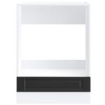 vidaXL Skrinka na rúru Porto, čierna, kompozitné drevo – Obrázok 4