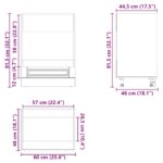 vidaXL Skrinka na rúru Porto, čierna, kompozitné drevo – Obrázok 10