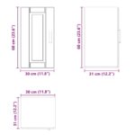 vidaXL Kuchynská nástenná skrinka Porto, biela, kompozitné drevo – Obrázok 10