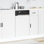 vidaXL Panel umývačky riadu Porto biela 45x1,5x67 cm kompozitné drevo – Obrázok 3
