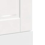 vidaXL Panel umývačky riadu Porto lesklá biela kompozitné drevo – Obrázok 7