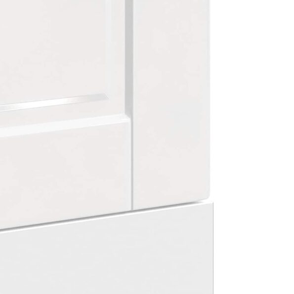 vidaXL Panel umývačky riadu Porto lesklá biela kompozitné drevo – Obrázok 7