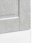 vidaXL Panel umývačky riadu Porto betónovo sivé kompozitné drevo – Obrázok 12