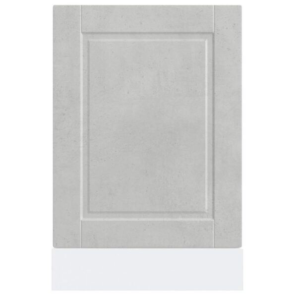 vidaXL Panel umývačky riadu Porto betónovo sivé kompozitné drevo – Obrázok 4