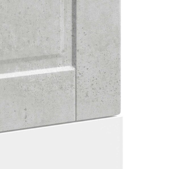 vidaXL Panel umývačky riadu Porto betónovo sivé kompozitné drevo – Obrázok 7