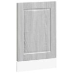 vidaXL Panel umývačky riadu Porto sivé sonoma 45x1,5x57 cm kompozitné drevo – Obrázok 2