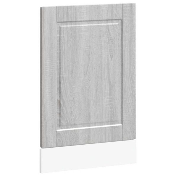 vidaXL Panel umývačky riadu Porto sivé sonoma 45x1,5x57 cm kompozitné drevo – Obrázok 2