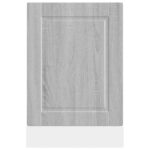 vidaXL Panel umývačky riadu Porto sivé sonoma 45x1,5x57 cm kompozitné drevo – Obrázok 4