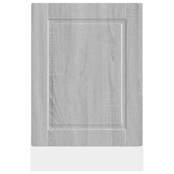 vidaXL Panel umývačky riadu Porto sivé sonoma 45x1,5x57 cm kompozitné drevo – Obrázok 4