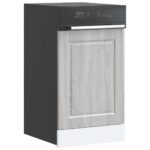vidaXL Panel umývačky riadu Porto sivé sonoma 45x1,5x57 cm kompozitné drevo
