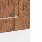 vidaXL Panel umývačky riadu Porto staré drevo kompozitné drevo – Obrázok 7