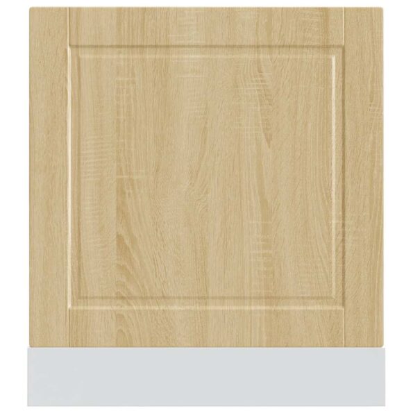 vidaXL Panel umývačky riadu Porto dub sonoma 60x1,5x57 cm kompozitné drevo – Obrázok 4