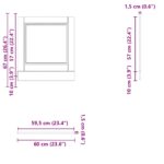 vidaXL Panel umývačky riadu Porto dub sonoma 60x1,5x57 cm kompozitné drevo – Obrázok 8