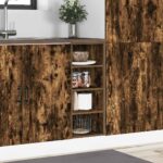 vidaXL Spodná skrinka tmavý dub 30x44,5x81,5 cm kompozitné drevo – Obrázok 3