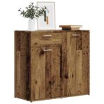 vidaXL Komoda, staré drevo 80x36x75 cm, kompozitné drevo – Obrázok 3