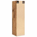 vidaXL TV skrinka, staré drevo 30,5x30x110 cm, kompozitné drevo – Obrázok 6