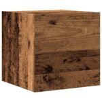 vidaXL Nástenná TV skrinka staré drevo 30,5x30x30 cm – Obrázok 2