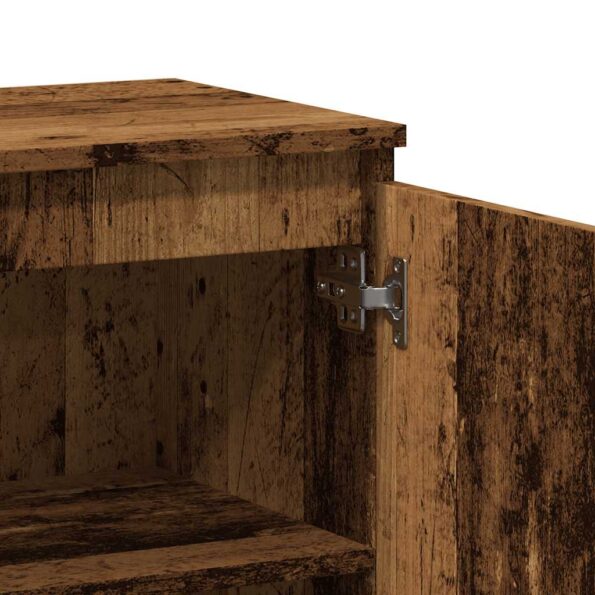 vidaXL Komoda staré drevo 60x35x70 cm spracované drevo – Obrázok 8