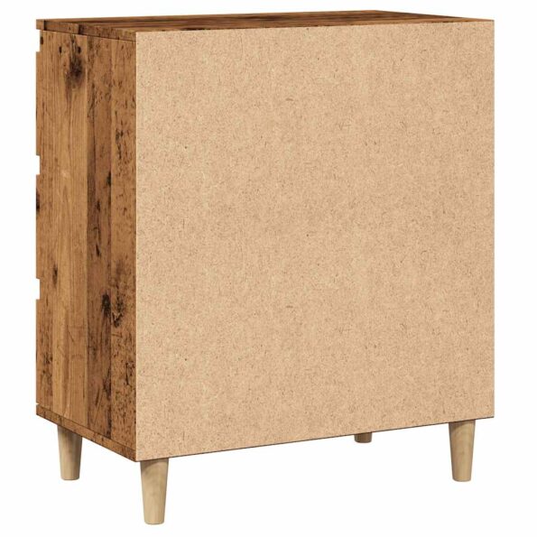 vidaXL Komoda staré drevo 60x35x70 cm spracované drevo – Obrázok 6
