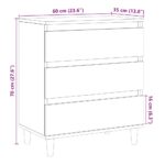 vidaXL Komoda staré drevo 60x35x70 cm spracované drevo – Obrázok 10