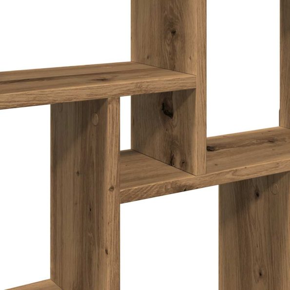 vidaXL Nástenná polica kocky dub artisan 78x15x93 cm kompozitné drevo – Obrázok 7