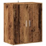vidaXL Skrinka na topánky staré drevo 60x35x70 cm kompozitné drevo – Obrázok 2