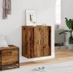 vidaXL Skrinka na topánky staré drevo 60x35x70 cm kompozitné drevo – Obrázok 4